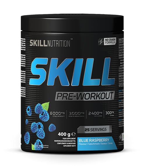 Skill Nutrition Blue Skill Pre-Workout, Raspberry - 400-412G - Image 3
