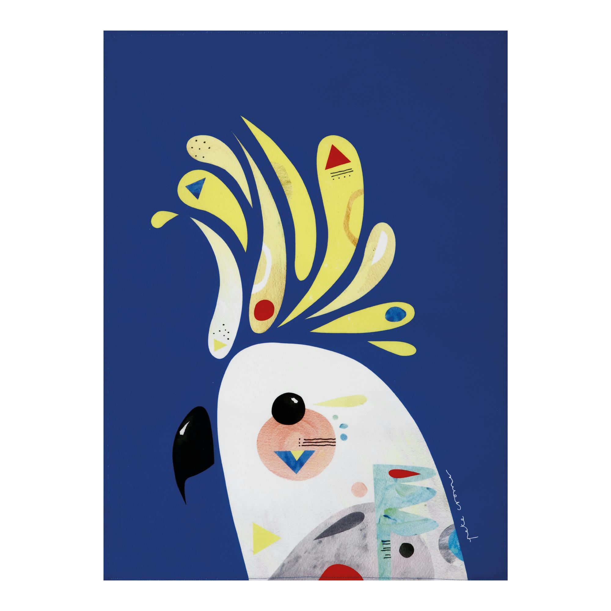 Rackhams Pete Cromer Cockatoo Tea Towel - Assorted - Cotton - Tea Towel