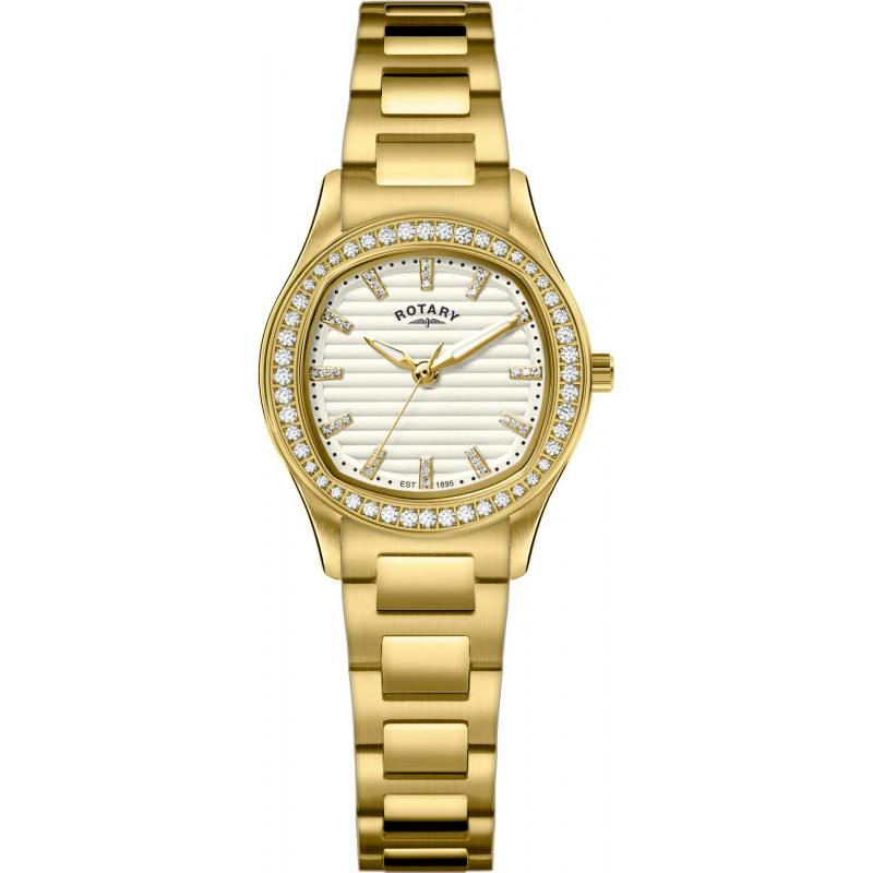 Rotary Women's Brilliance Stone Set Ss Bracelet Wat - Silver - Image 5