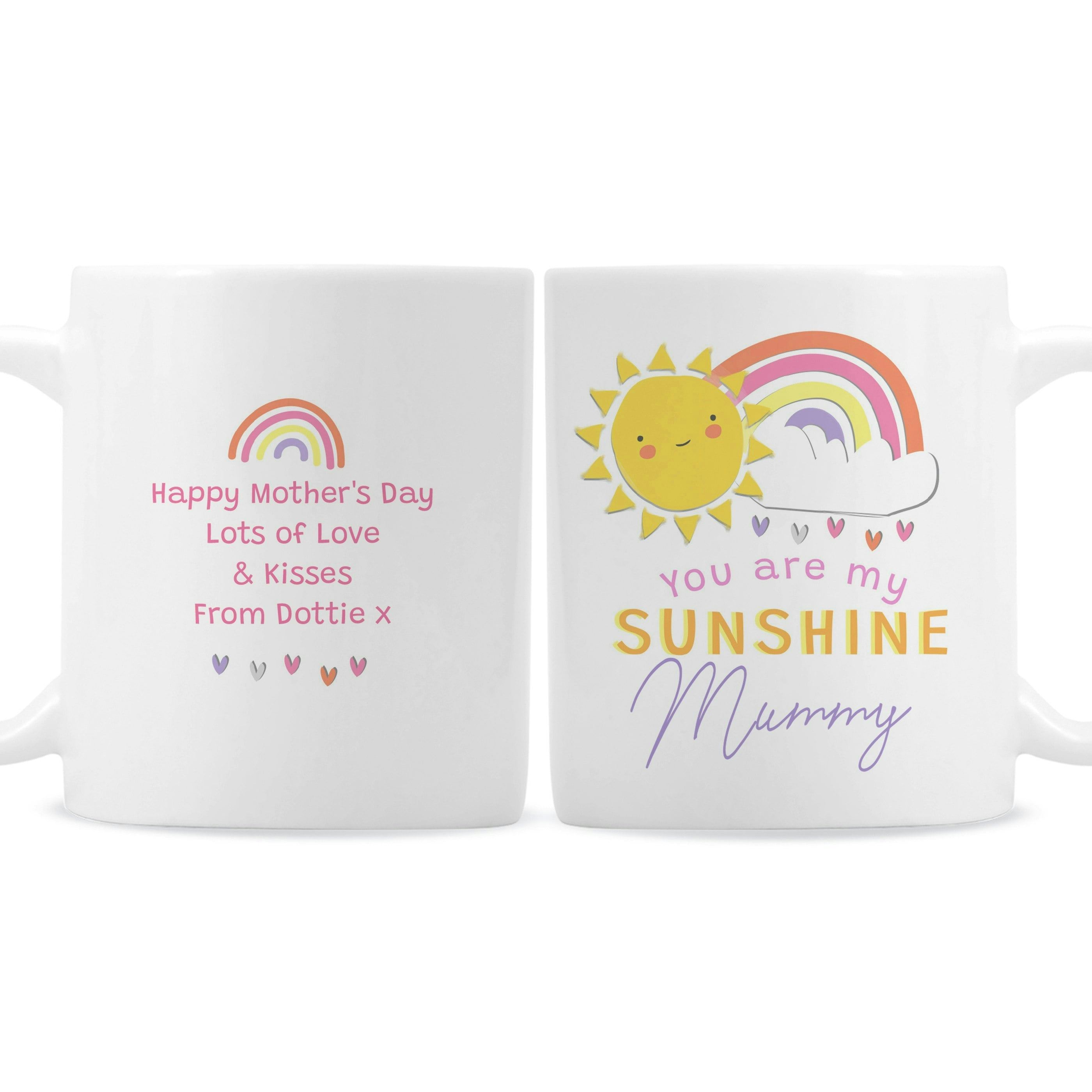Rackhams Personalised You Are My Sunshine Mug