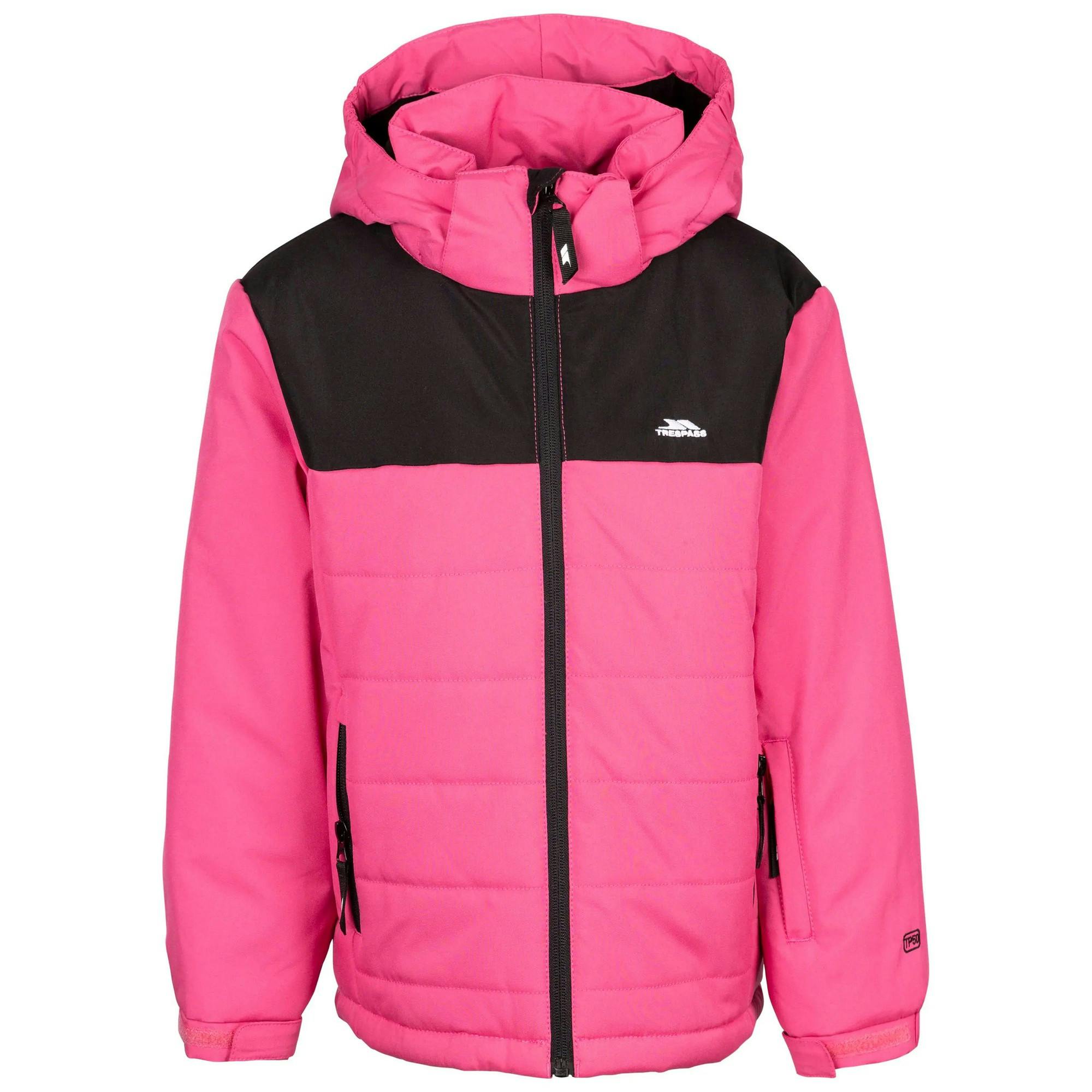 Trespass Pink Childrens/Kids Halston Ski Jacket - Soft - Soft - 11-12 Years - 100% Polyester