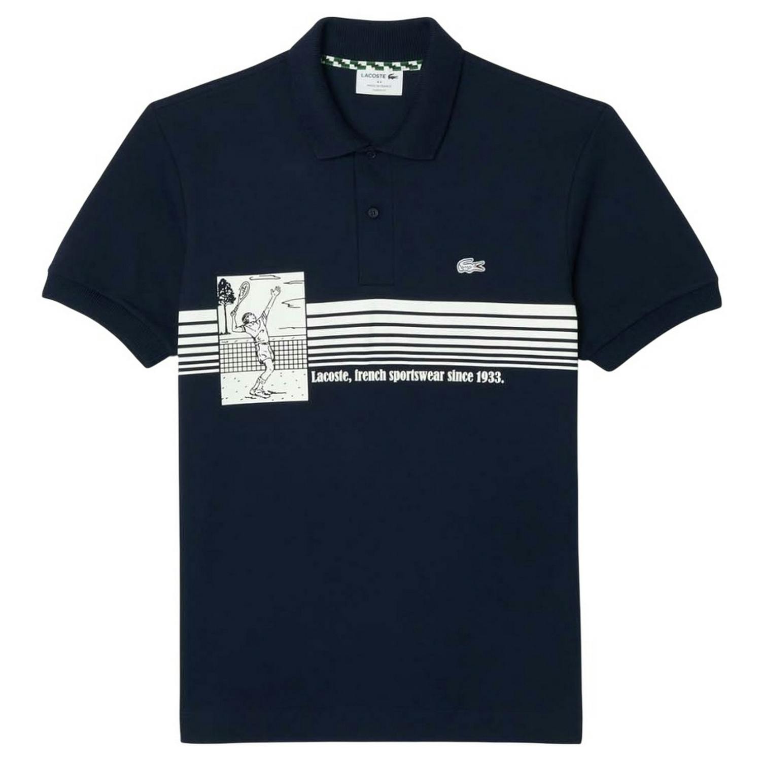 Lacoste Men's Blue French Made Classic Polo Shirt - S - 100% Organic Cotton