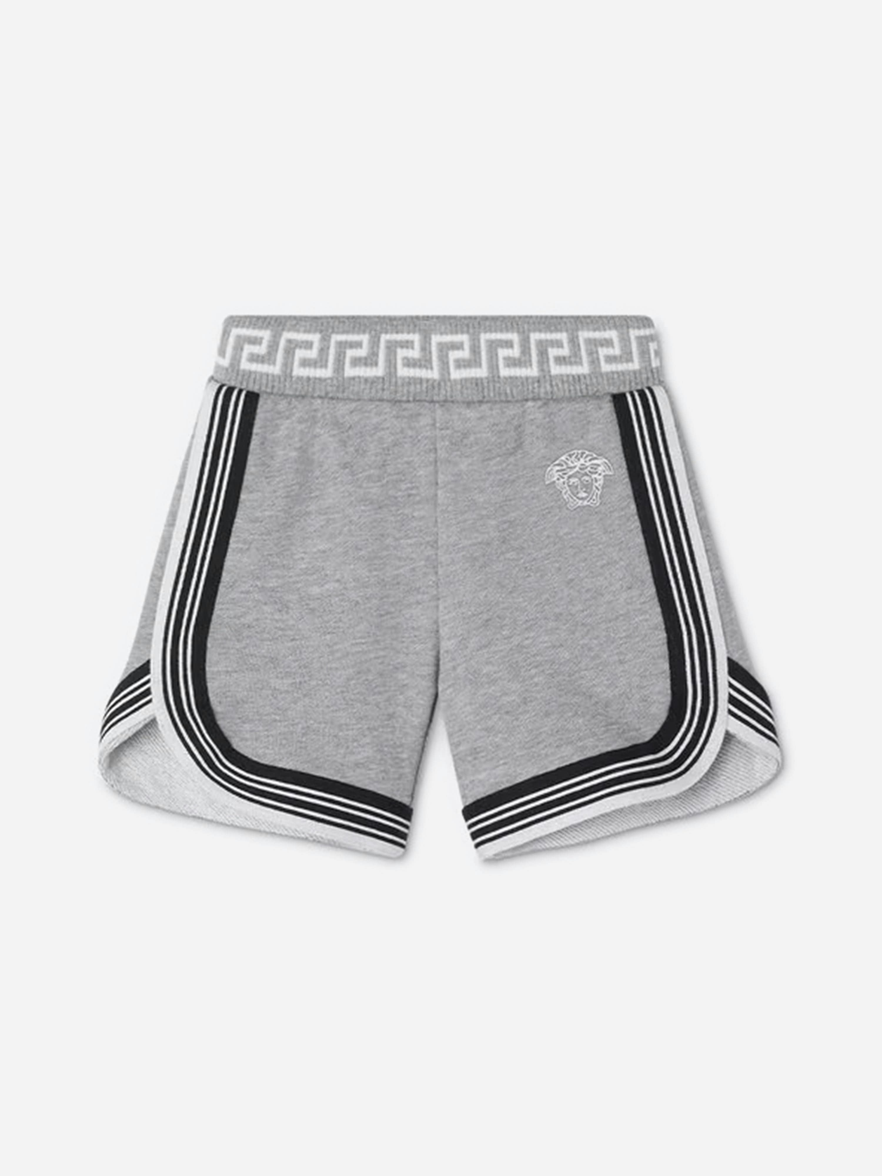 Versace Men's Grey Baby Boys Medusa Logo Shorts In - 9 - 12 Mths
