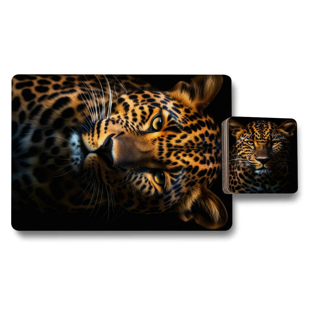 Rackhams Set Of 12 Placemat And Coaster Set With Designer Artwork And Wood Bottom