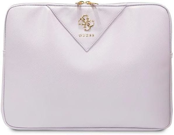 Guess Purple Triangle 4G Laptop Sleeve For 14" Macbook - Gucs14zpgstegu