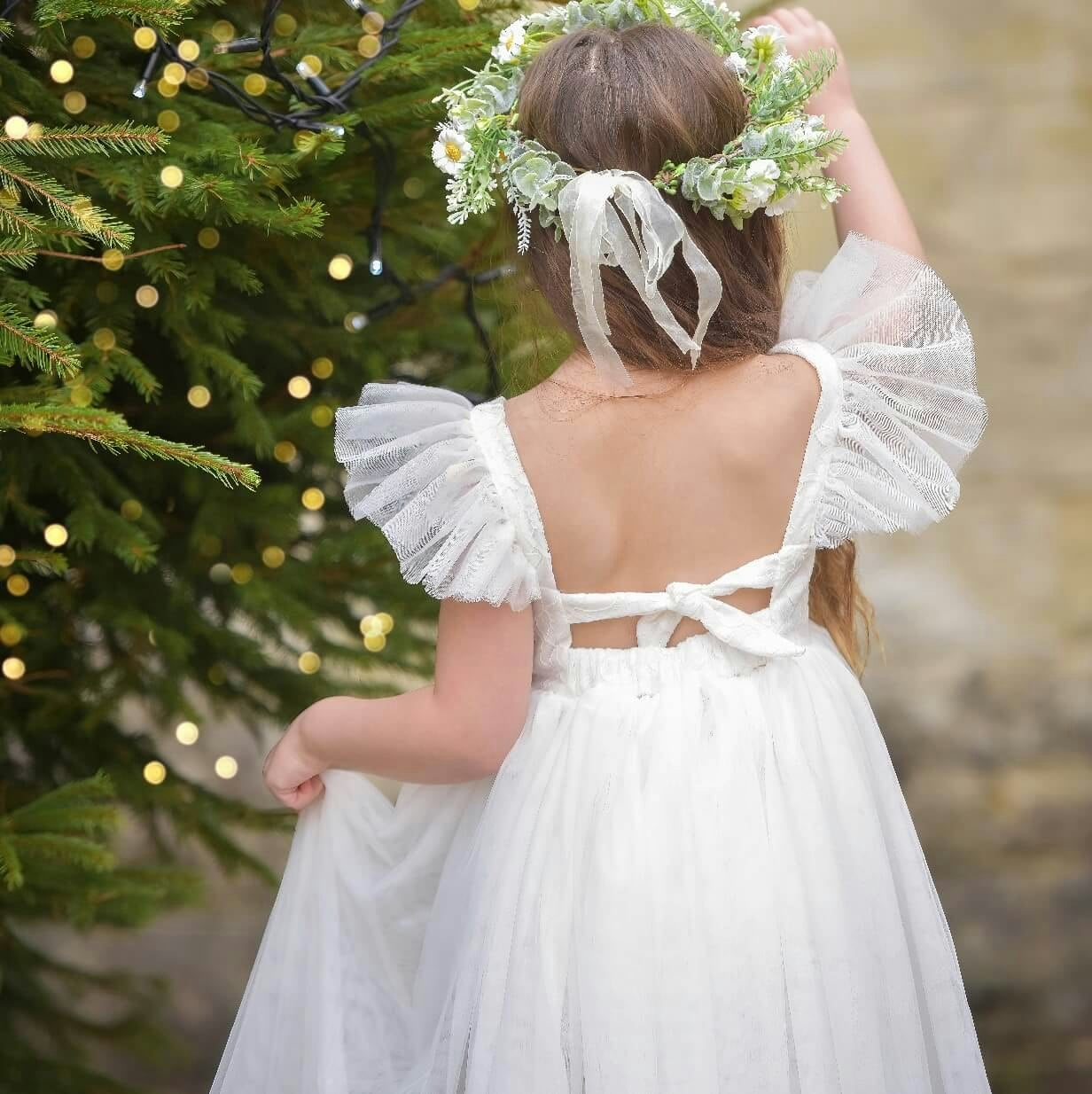 Uk Flower Girl Boutique Girls Uk Flower Boutique Sofia Dress - 7/8 Years
