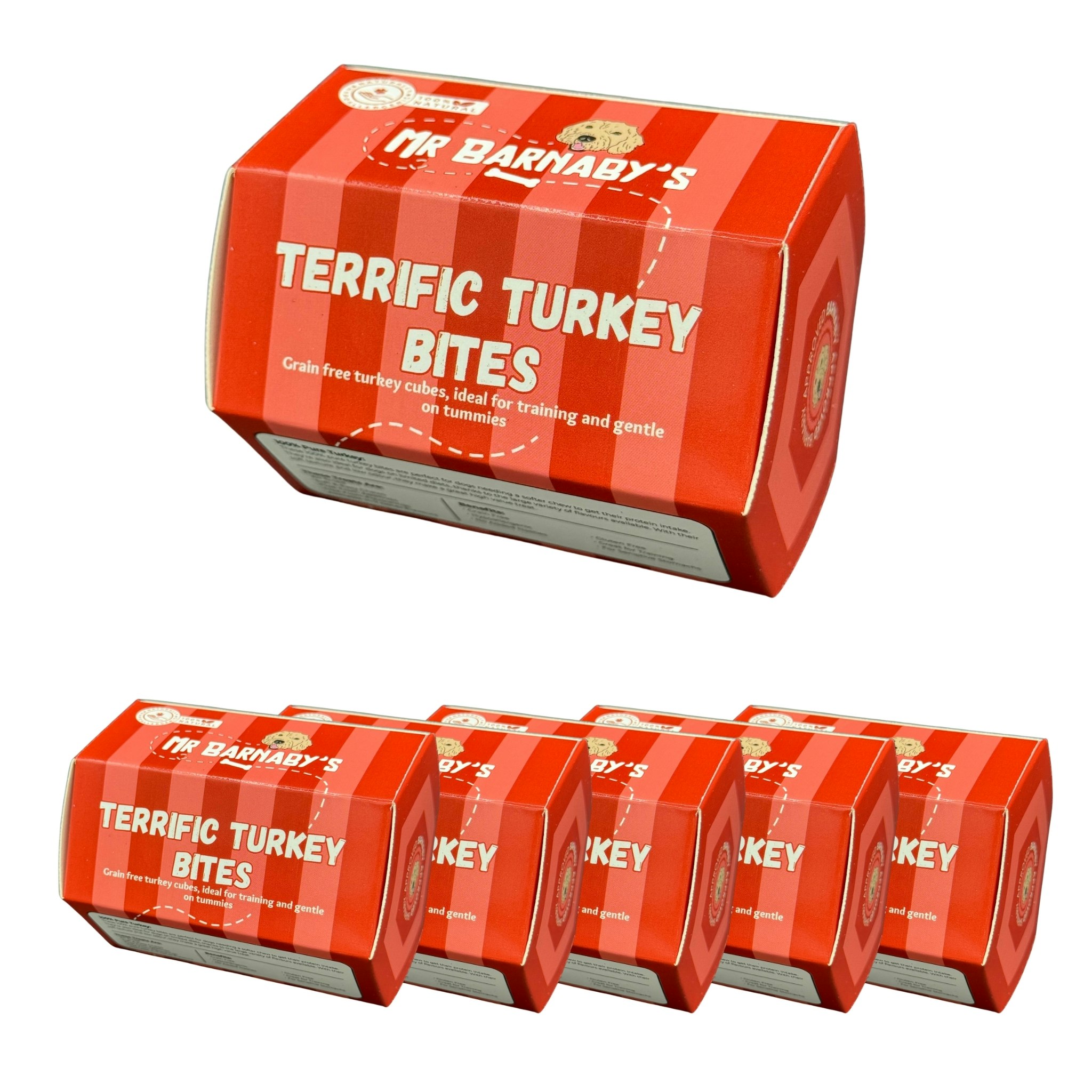 Mr Barnaby’s Grain Mr Barnaby's Terrific Turkey Bites Dog Treats (Pack Of 6) - 6 Pack Of Size 6