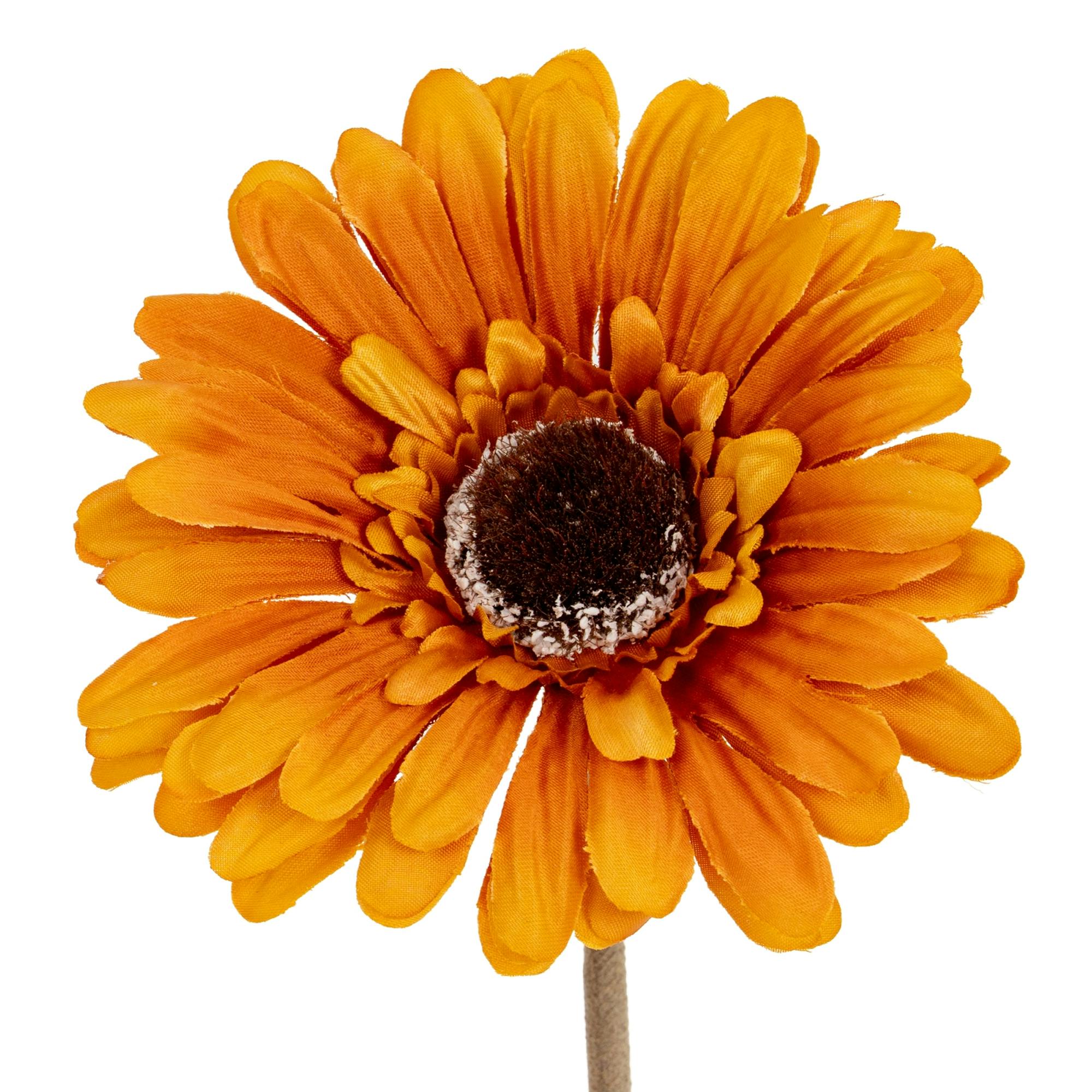 Hill Interiors Yellow Soft Gerbera Gerbera Artificial Flower - One Size