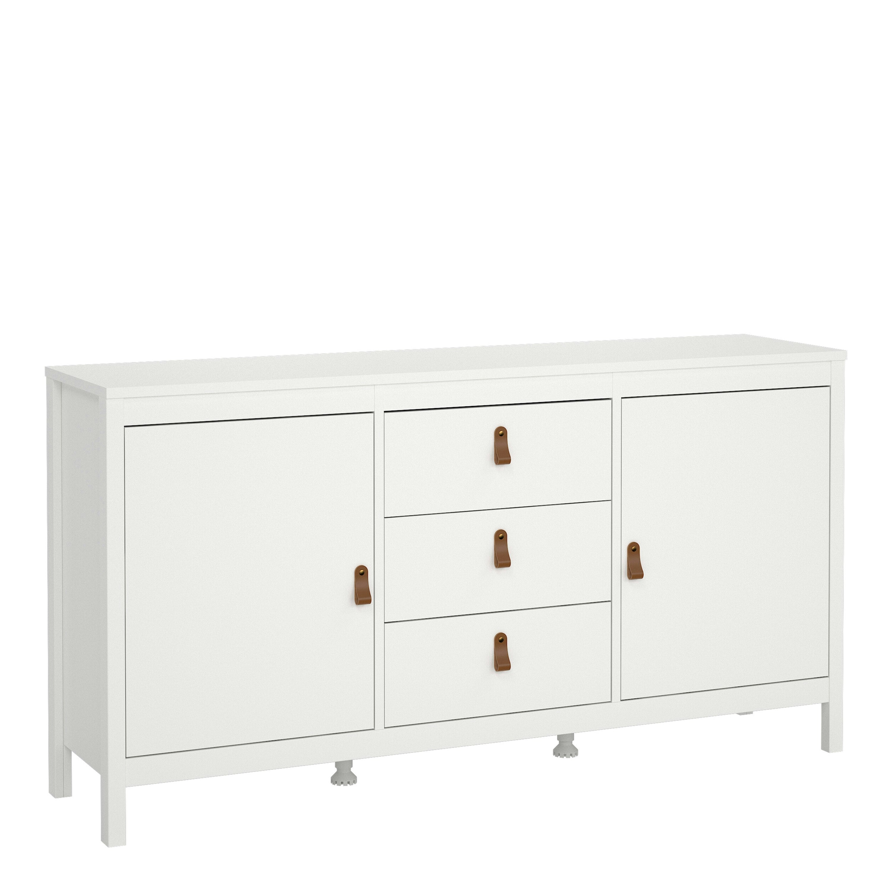 Furniture To Go Barcelona 2-Door 3-Drawer Sideboard - White - Image 5