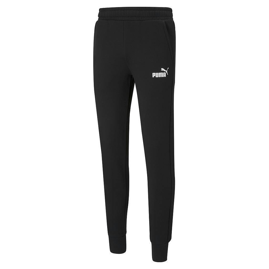 Puma Men's Black Ess Slim Jogging Bottoms - S - 66% Cotton/34% Recycled Polyester