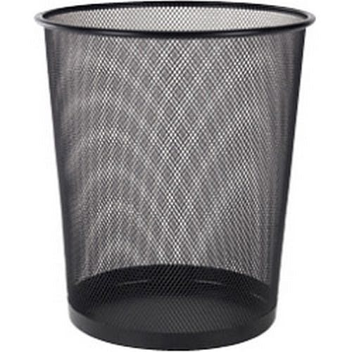 Rackhams Black Mesh Paper Bin - One Size - 100% Mixed
