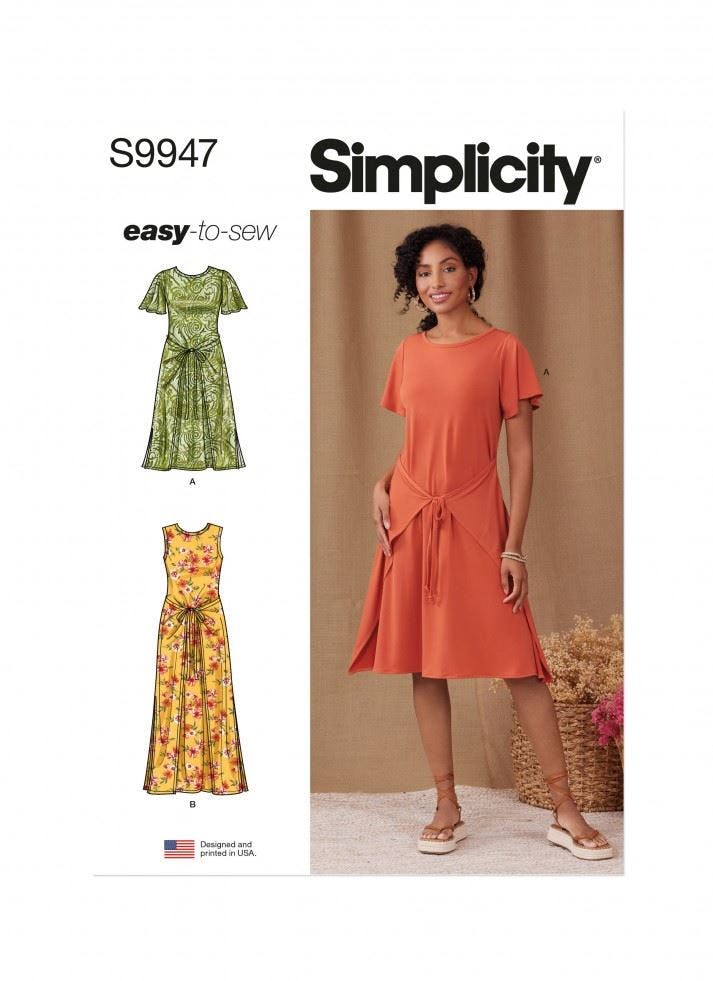 Simplicity Women's Sewing Pattern 9947, Dresses For D5 (4-6-8-10-12) - Easy - D5 (4-6-8-10-12)
