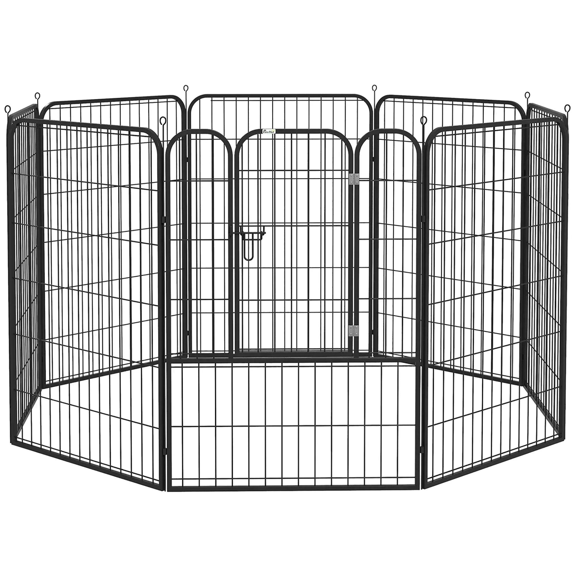 Pawhut 8 Panels Heavy Duty Puppy Play Pen For Large, Medium Dogs 100Hcm - Image 6