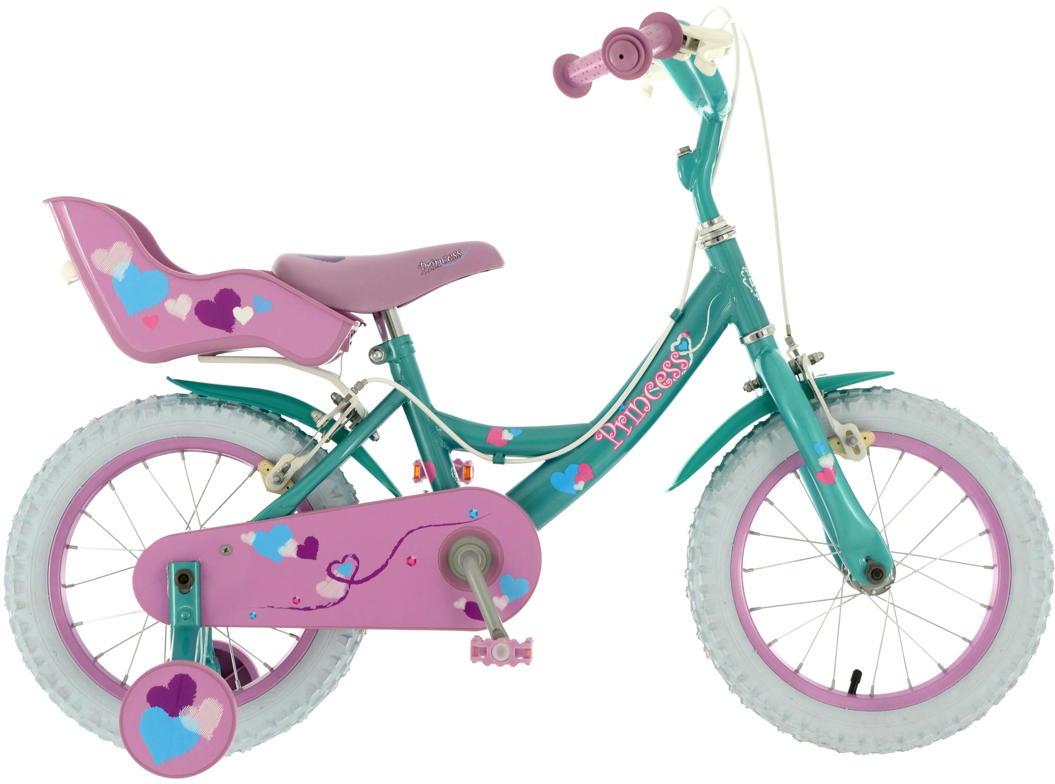 B&Q - 14" Princess Kids BikeMint - Image 4