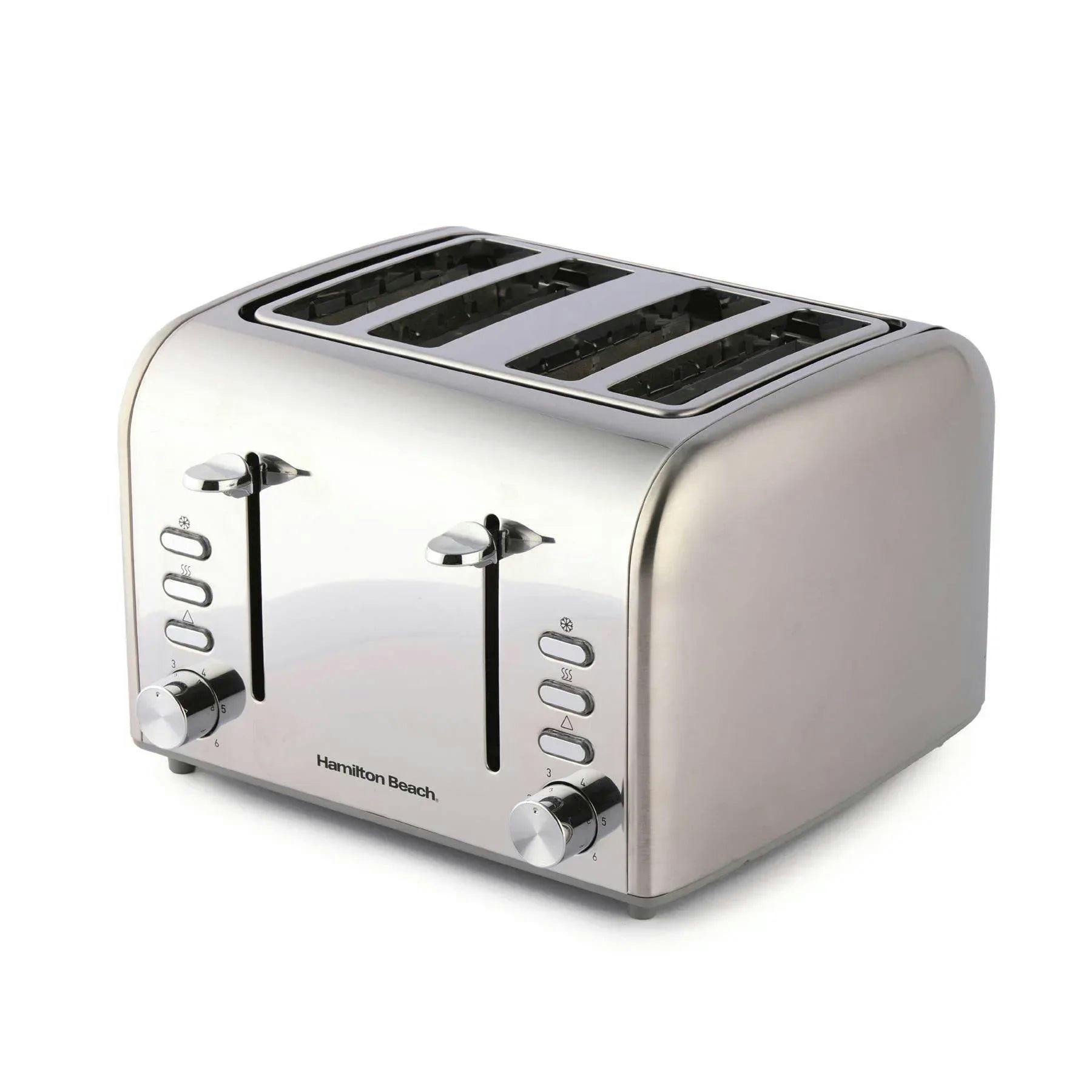 Hamilton Beach Rise 4 Slice Brushed & Polished Stainless Steel Toaster - Image 3