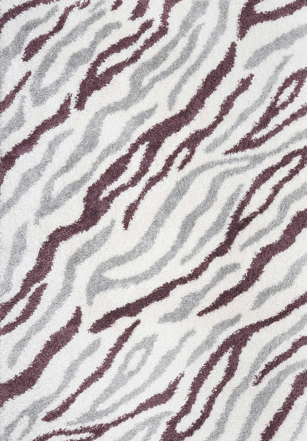 Rackhams Grey/Purple Moodi Shaggy Mauvine Rug - 200X290 Cm