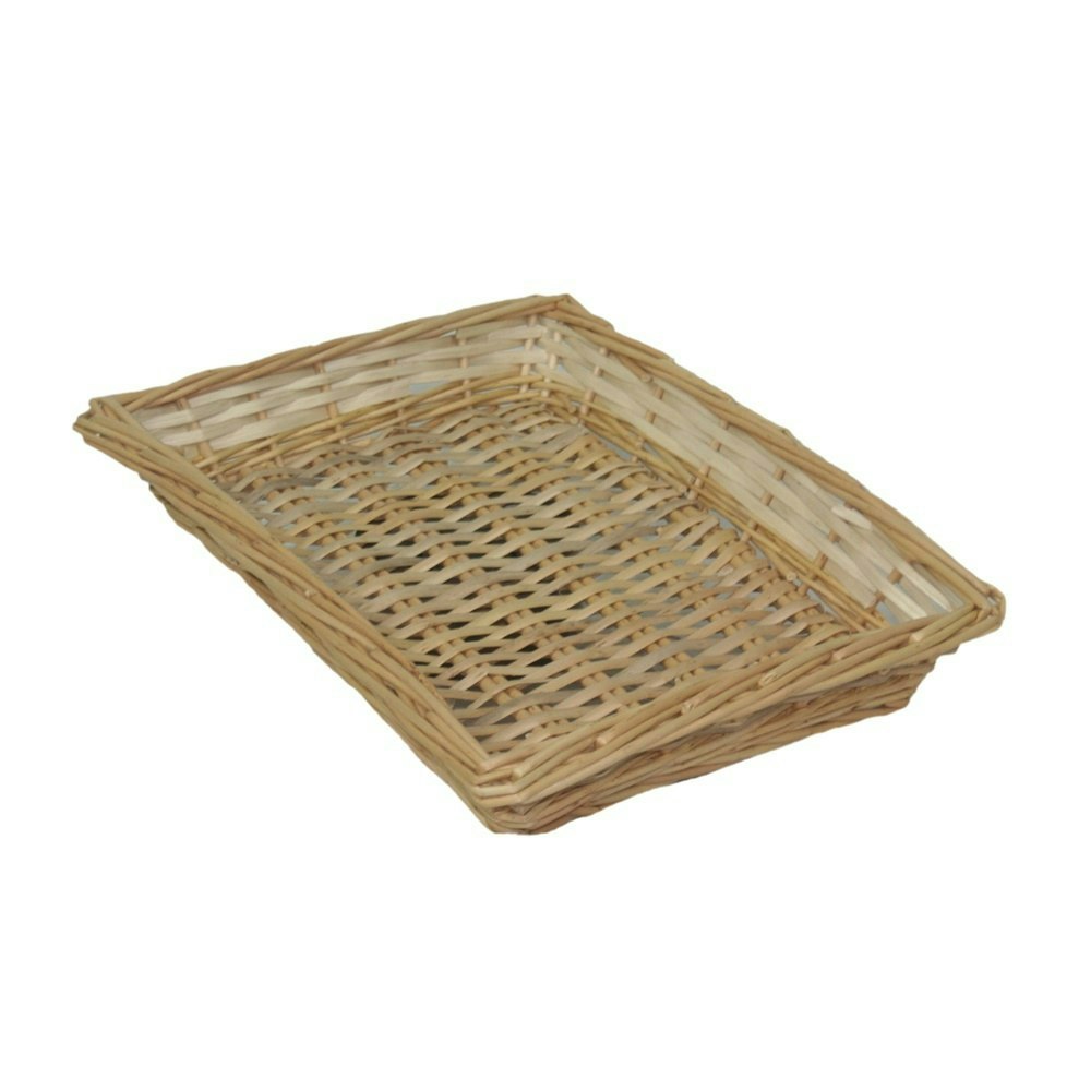 Red Hamper Red/Brown Hamper Flat Rectangular Wicker Tray