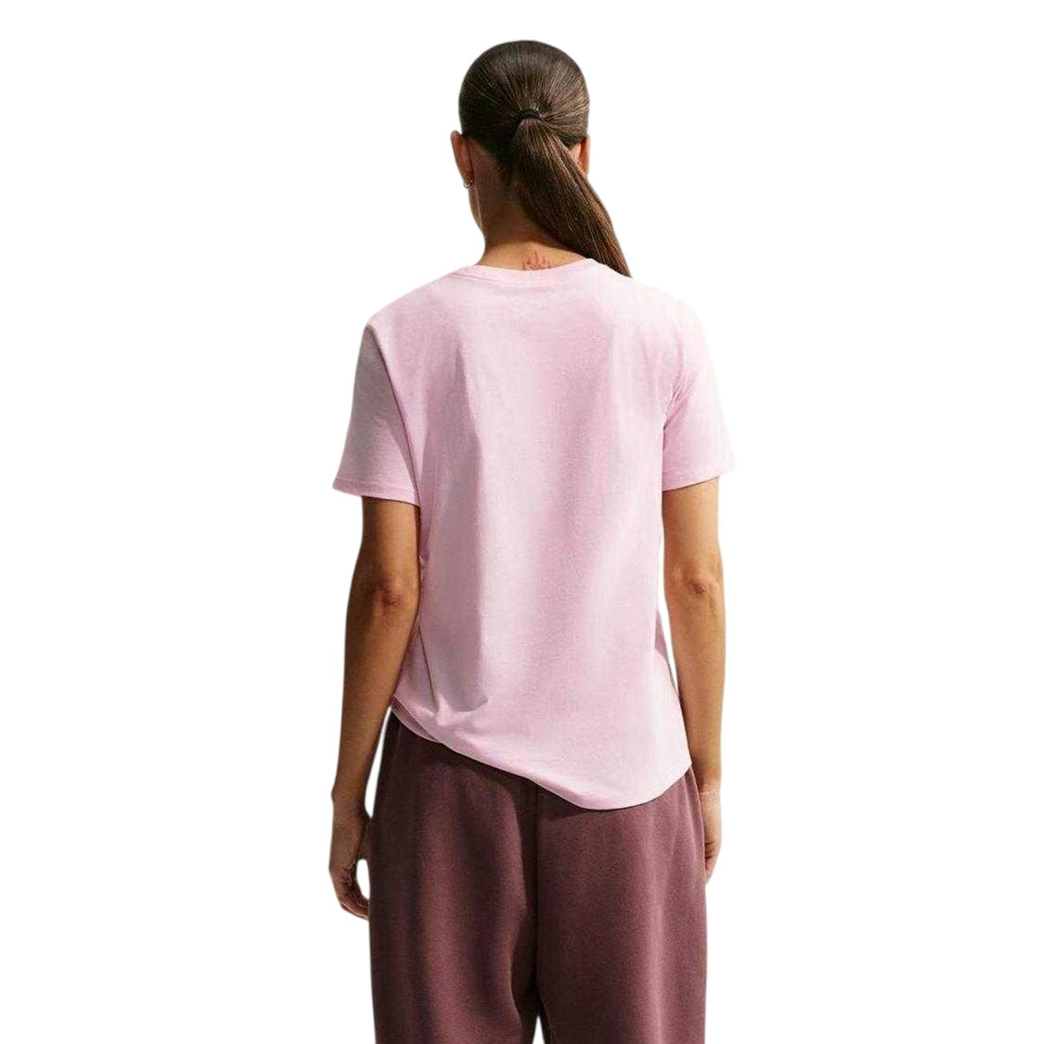 Nike Women's Pink Club T-Shirt - Foam - 14 Uk - Foam - 100% Polycotton