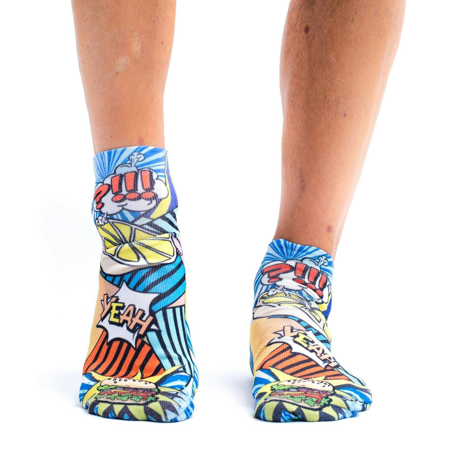 Jemsox Men's Green A Big Buns Printed ’S Socks | Playful Prints & Comfy Fit
