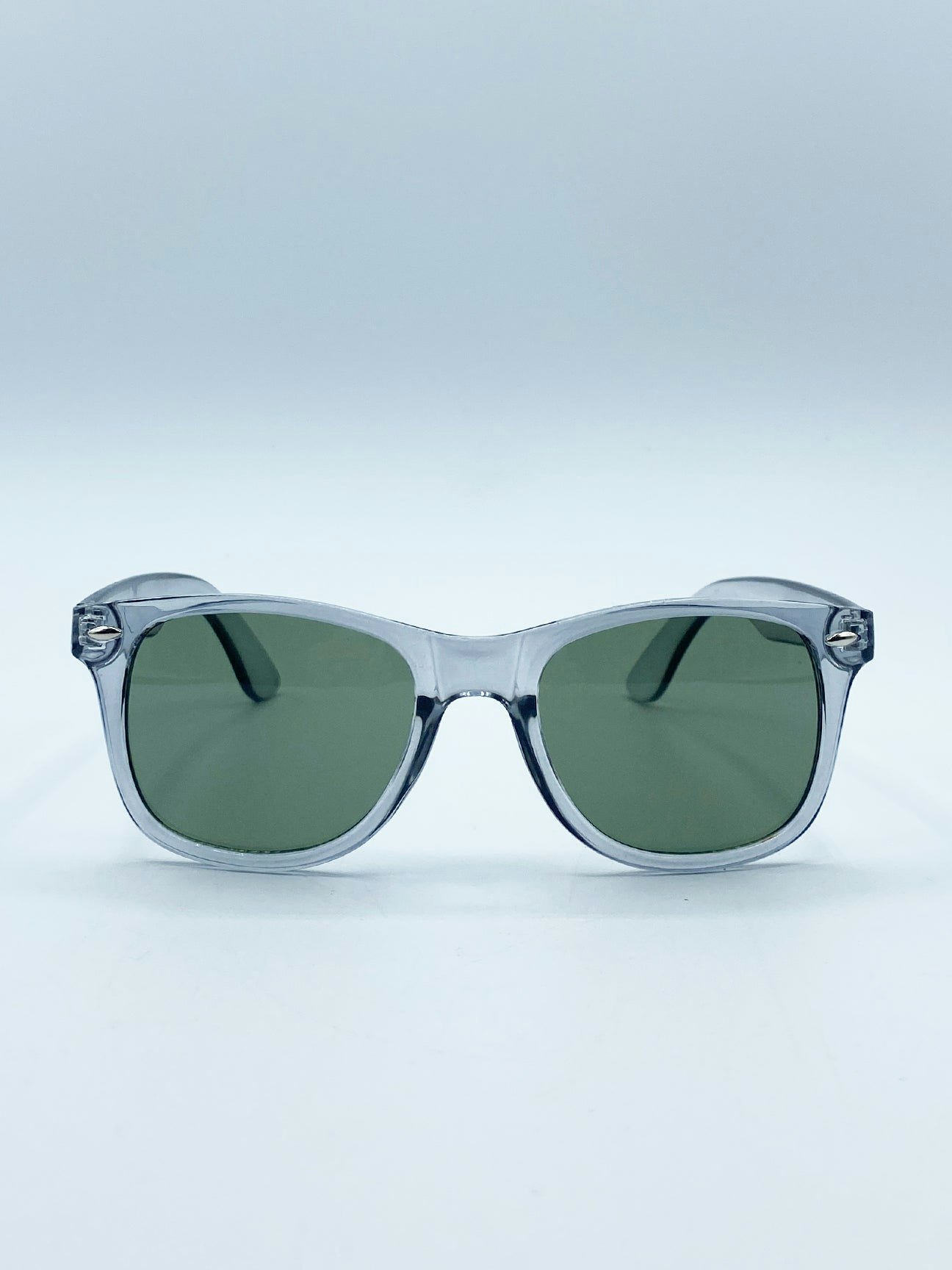 Svnx Grey Translucent Wayfarer With Khaki Lenses - One Size