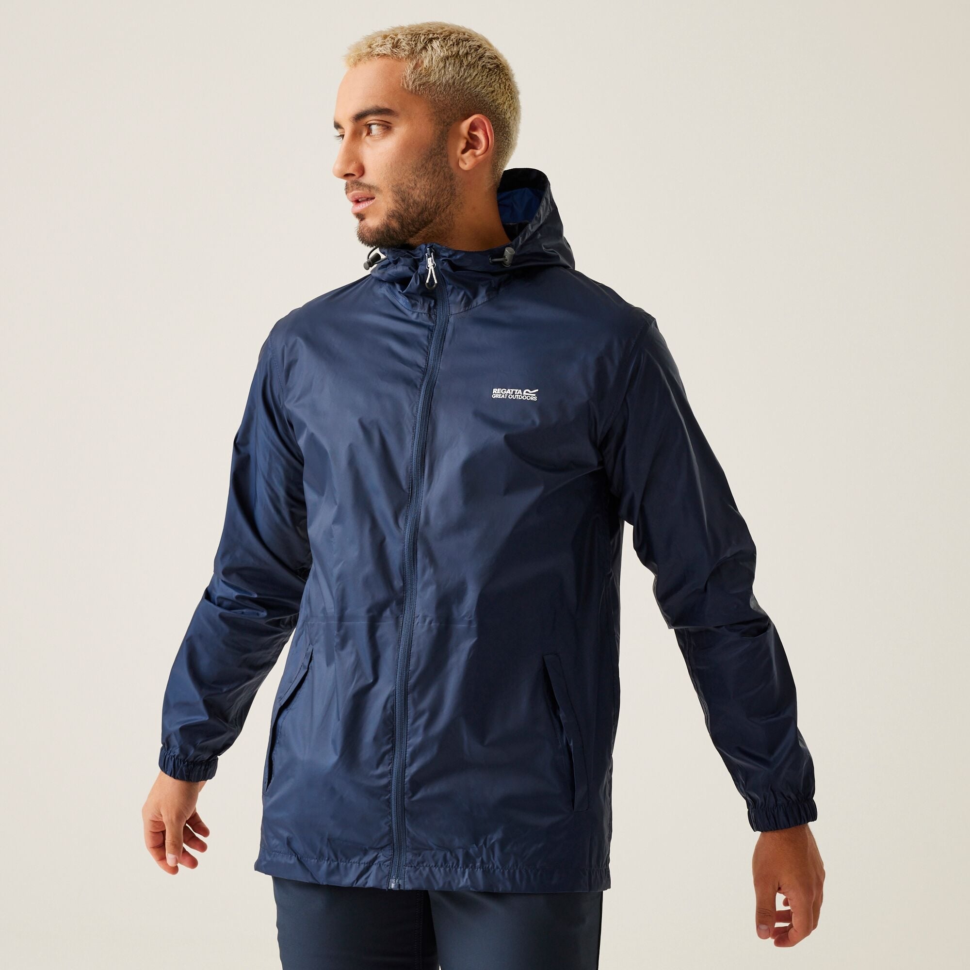 Regatta Men's Pack It Iii Waterproof Pack Away Jacket - Navy - Navy - Large
