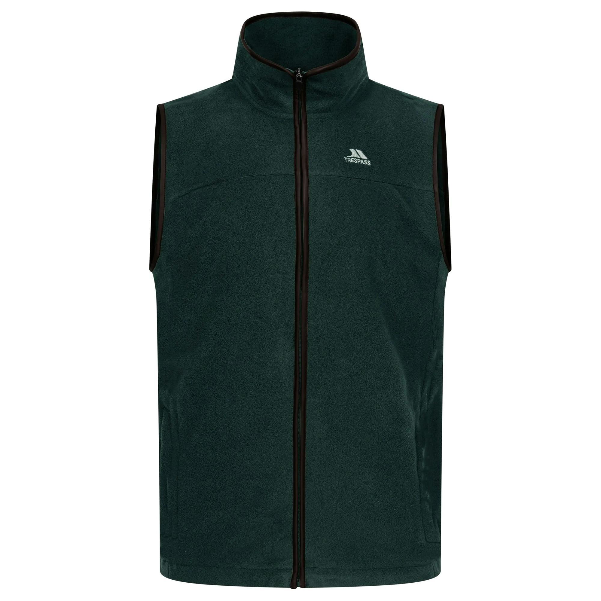 Trespass Men's Dark/Green Bernary Fleece Gilet - Xxl - 100% Polyester