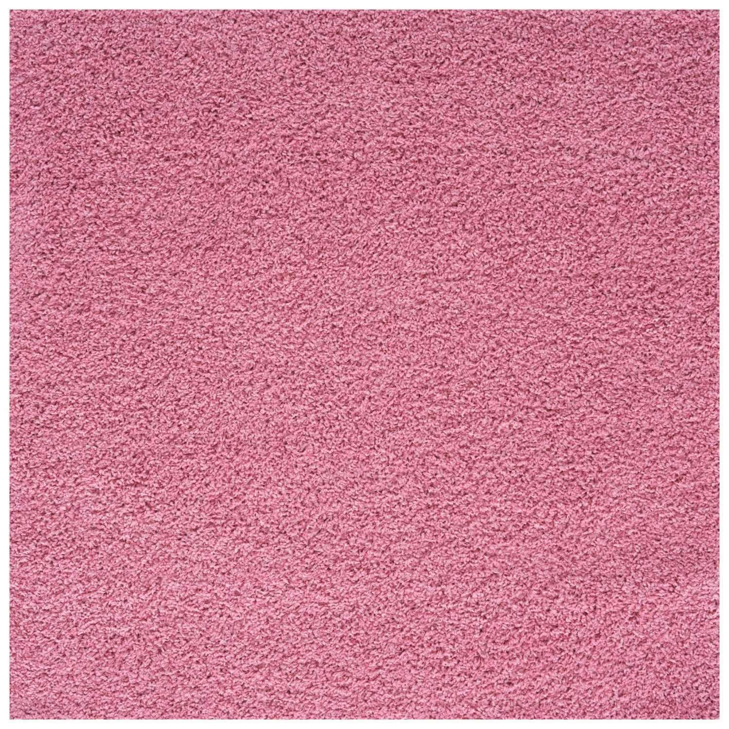 The Rugs Pink Myshaggy Solid Rug - 120X120 Cm