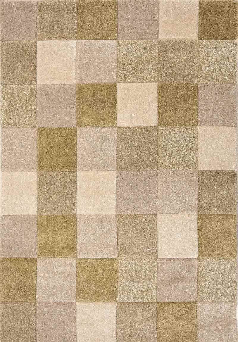 The Rugs Green Newport Blocks Rug – Geometric Style - 160X230 Cm