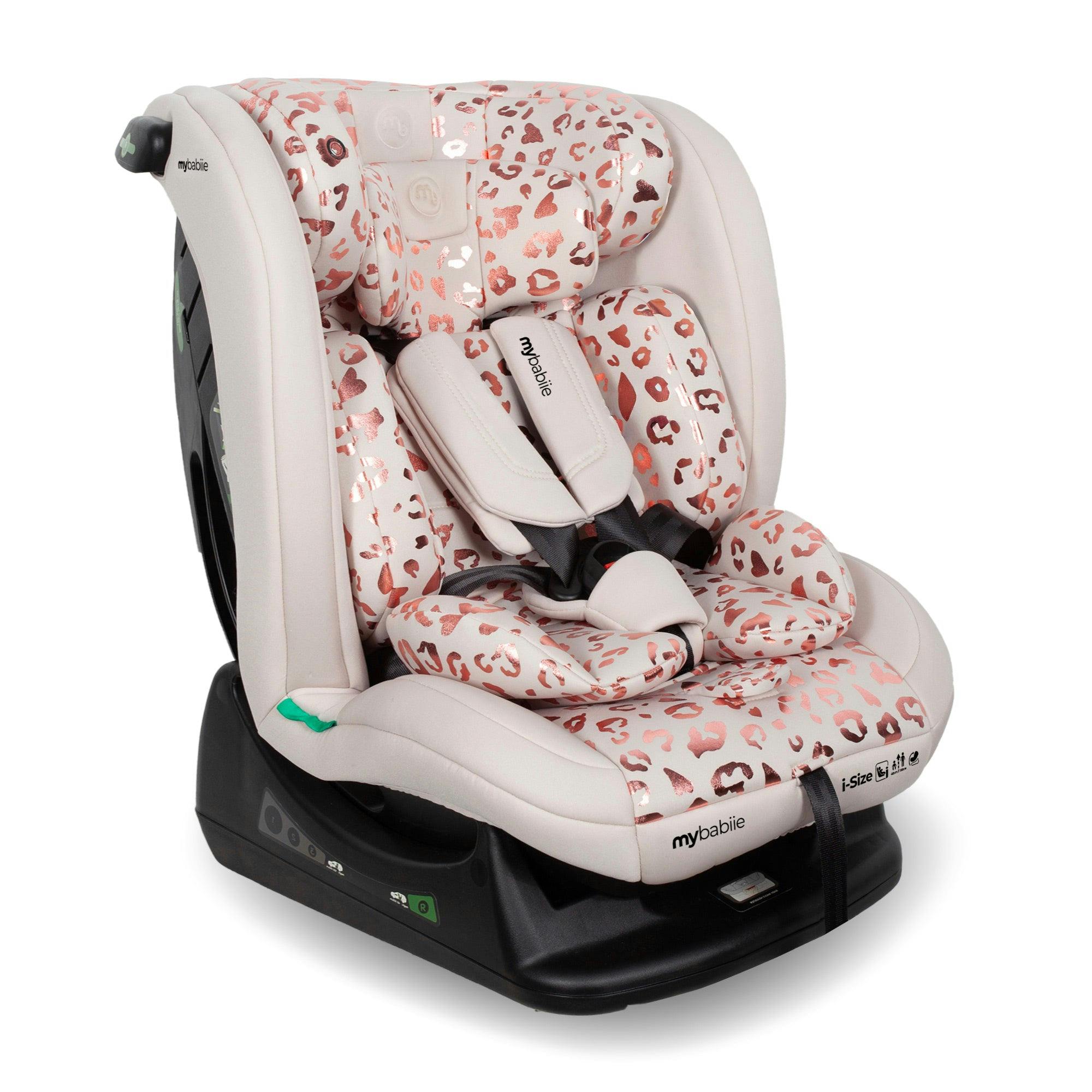 My Babiie Pink Mbcs100 2-In-1 Convertible R129 Car Seat - Leopard