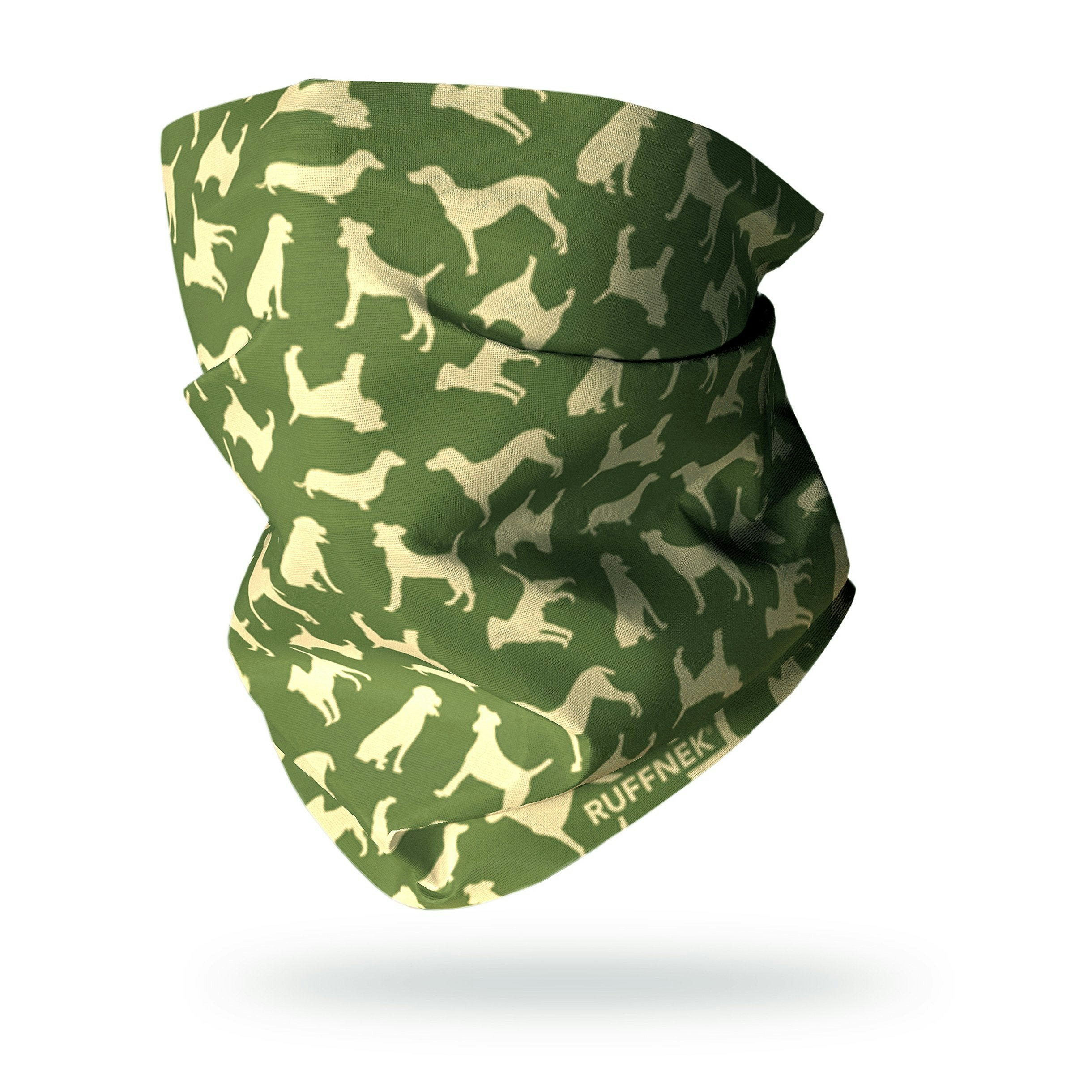 Ruffnek Women's Green Dogs Country Multi Snood Scarf - Country