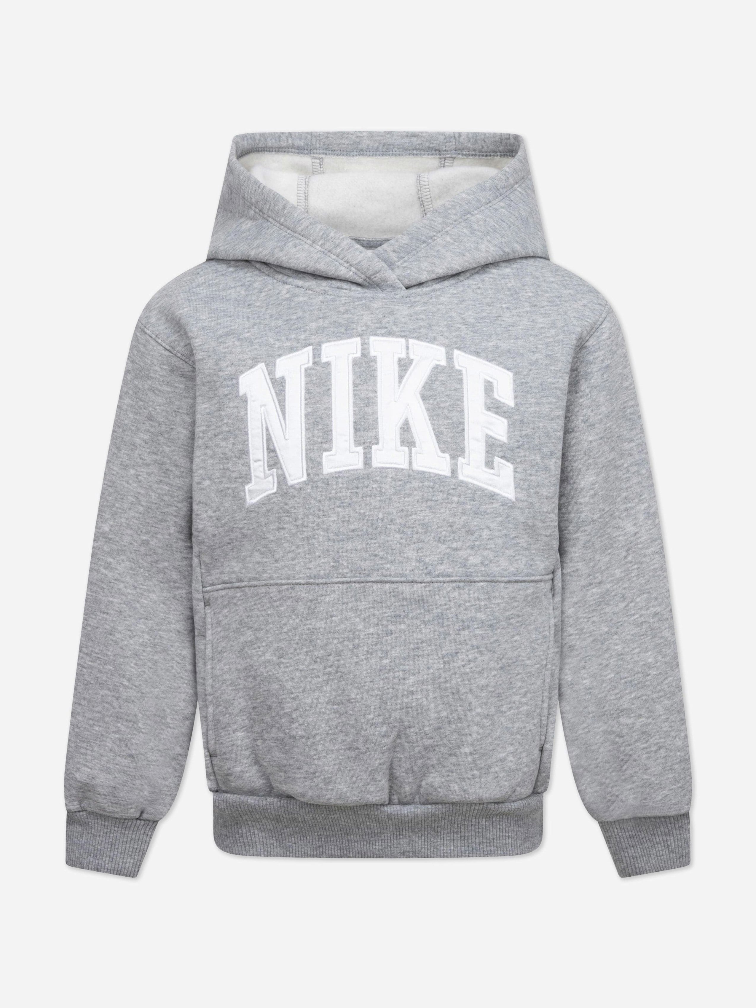Nike Boys Grey Kids Nsw Club Fleece Hoodie In - 4 - 5 Yrs