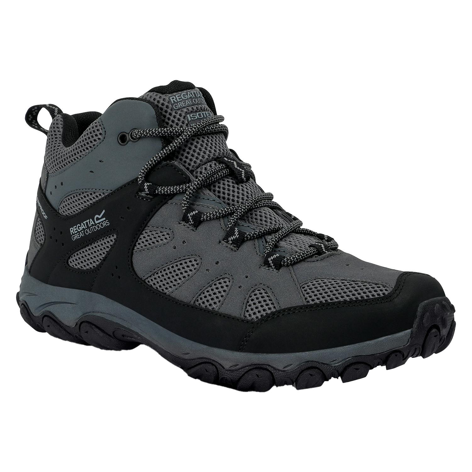 Regatta Men's Dark Edgepoint Iv Walking Boots - Granite/ Steel - 12 Uk - Granite/ Steel
