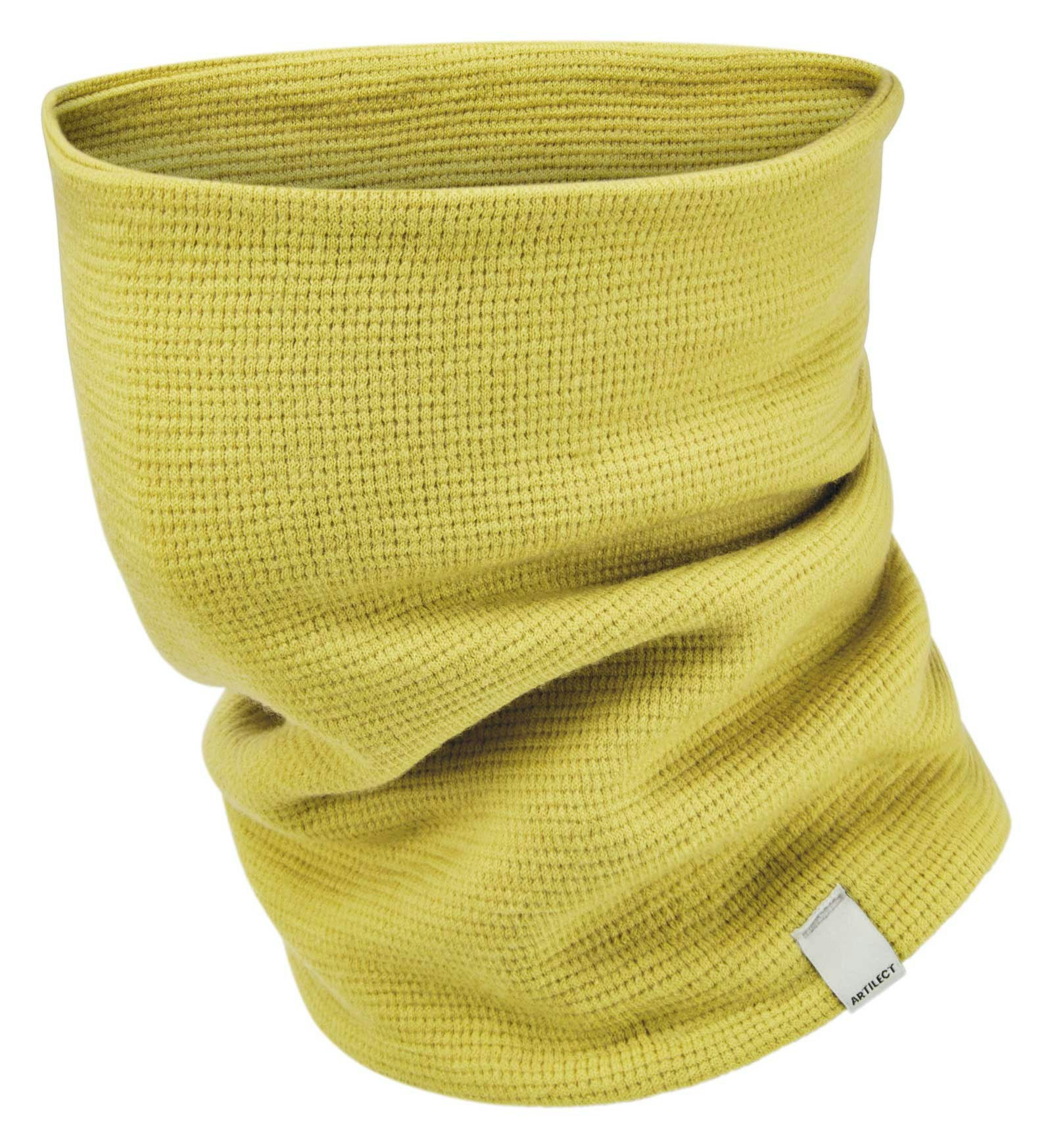Artilect Yellow Evergreen 250 Merino Wool Neck Tube Gaiter {Art-2210909} - Acid