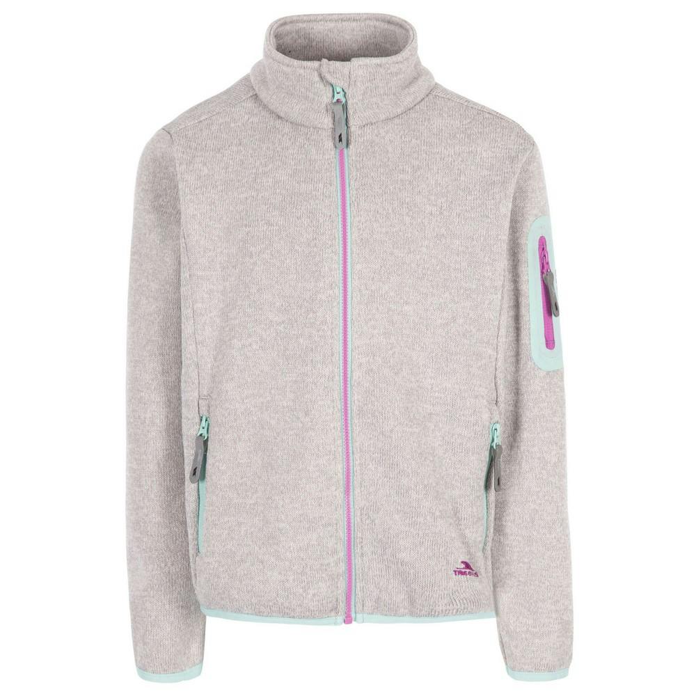 Trespass Childrens Unisex Childrens/Kids Whisk AT300 Fleece Jacket (Pale Grey) - Light Grey - Size 3-4Y - Image 2