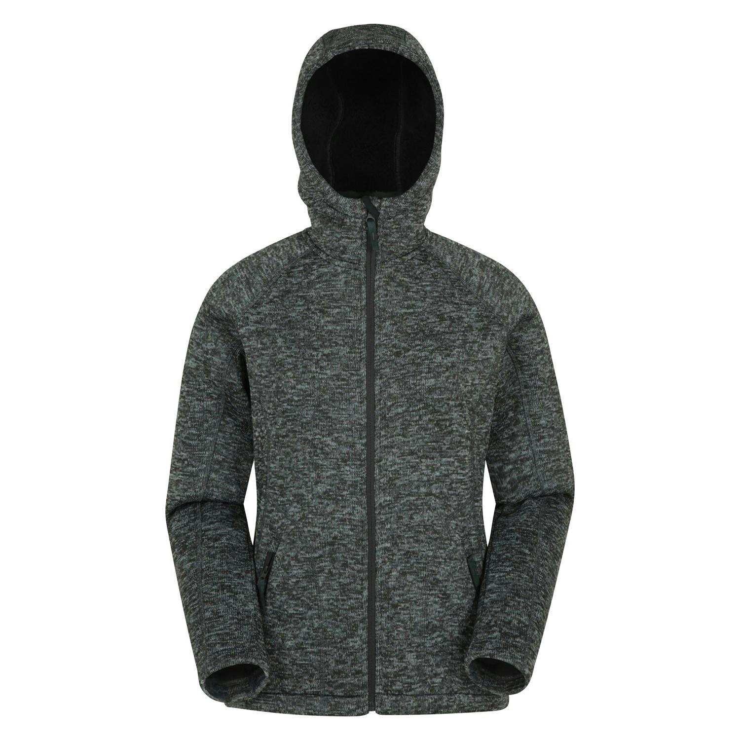 Mountain Warehouse Women's Black Nevis Faux Fur Lined Full Zip Hoodie - 20 Uk - 100% Polyester