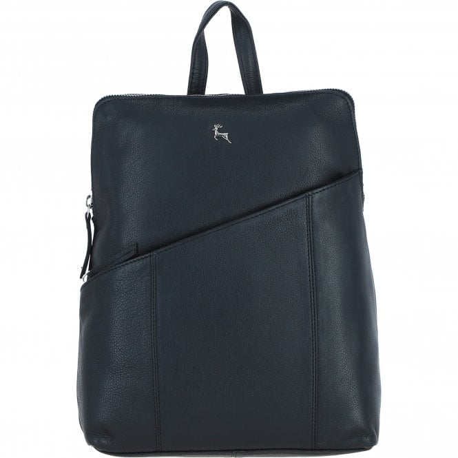 Ashwood Black Real Leather Backpack: Westminster - Leather
