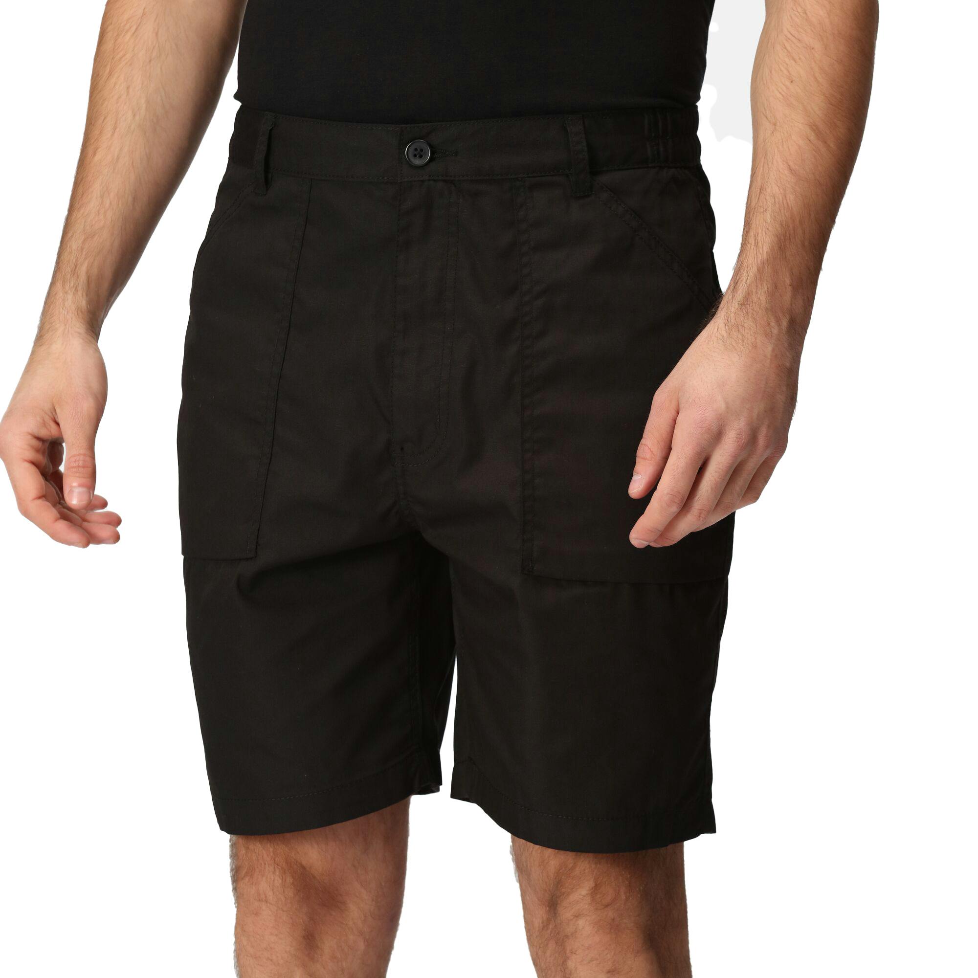 Regatta Men's Black Professional Shorts - 46Inch - 65% Polyester/35% Cotton