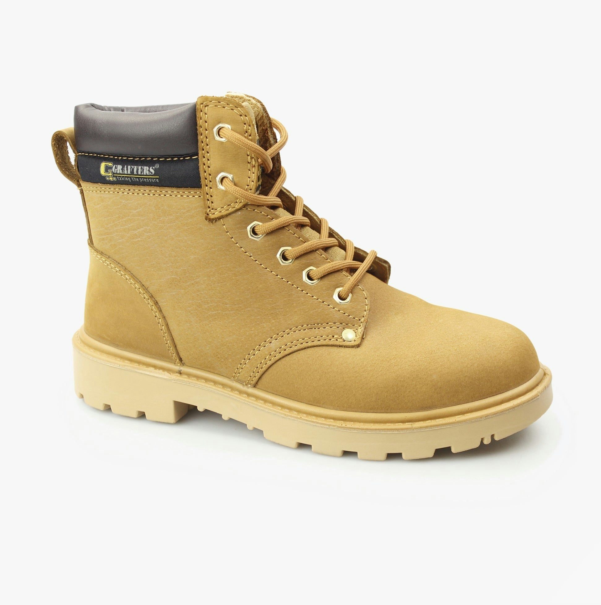 Grafters Unisex Apprentice Safety Boots Honey - Uk 16
