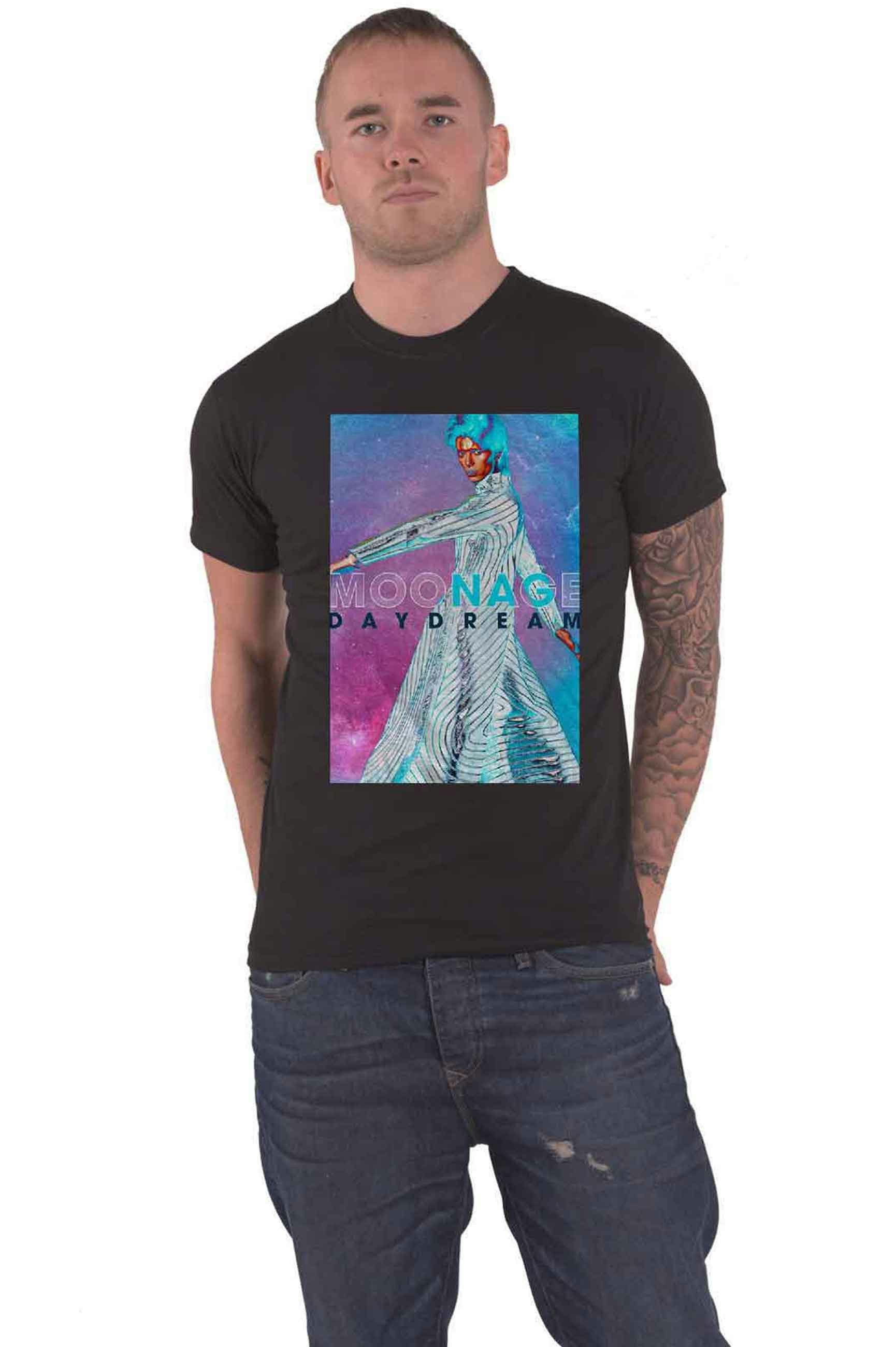 Paradiso Clothing Unisex Black David Bowie Moonage Daydream Space T Shirt - M