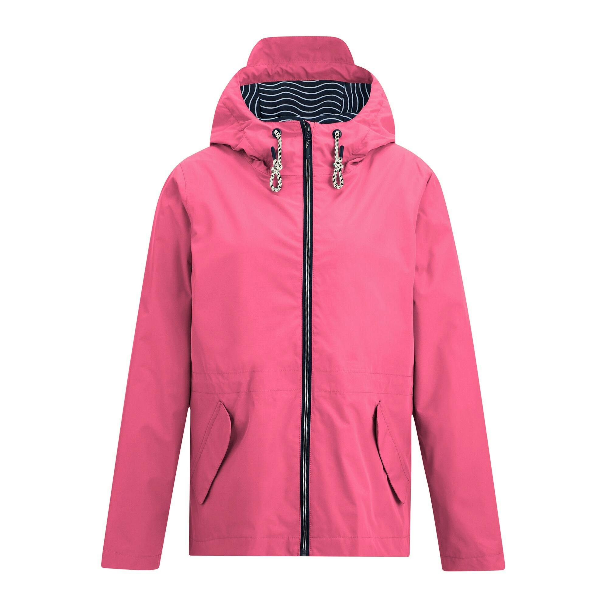Regatta Women's Pink Bayletta Grid Distress Waterproof Jacket - Lemonade - 8 Uk - Lemonade - 62% Polyester/38% Recycled Polyester