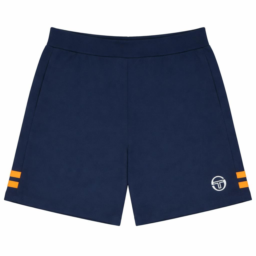Sergio Tacchini Blue/Orange New Orion Shorts Maritime Pepper - Xl