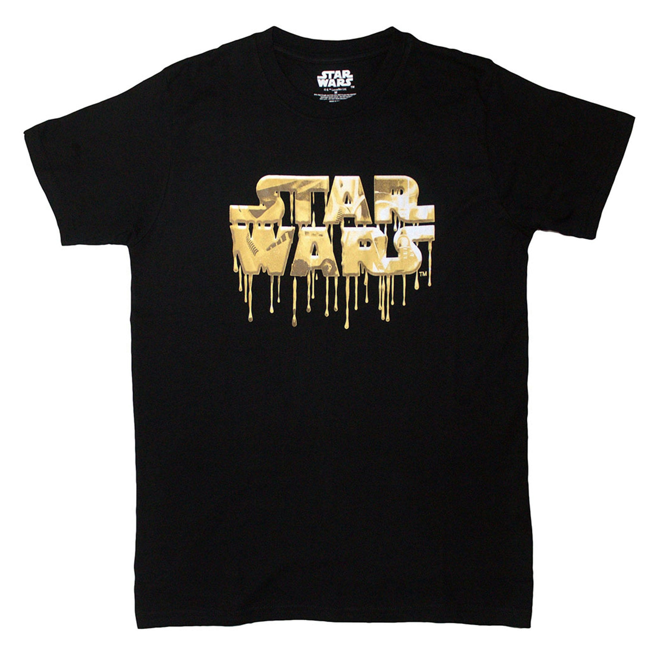 Paradiso Clothing Unisex Gold Star Wars Drip Logo T Shirt - Xxl