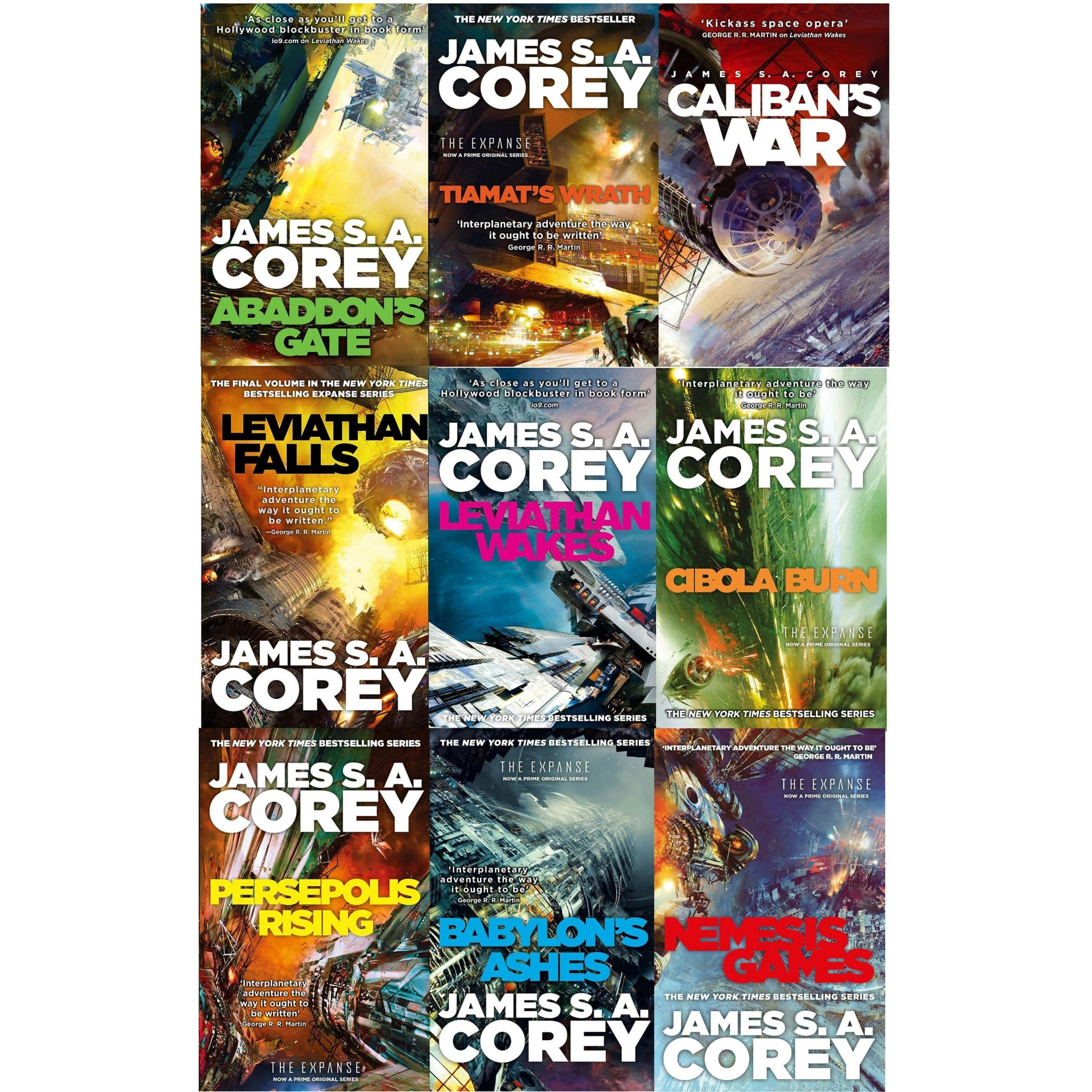 Orbit James S A Corey Expanse Series 9 Books Collection Set