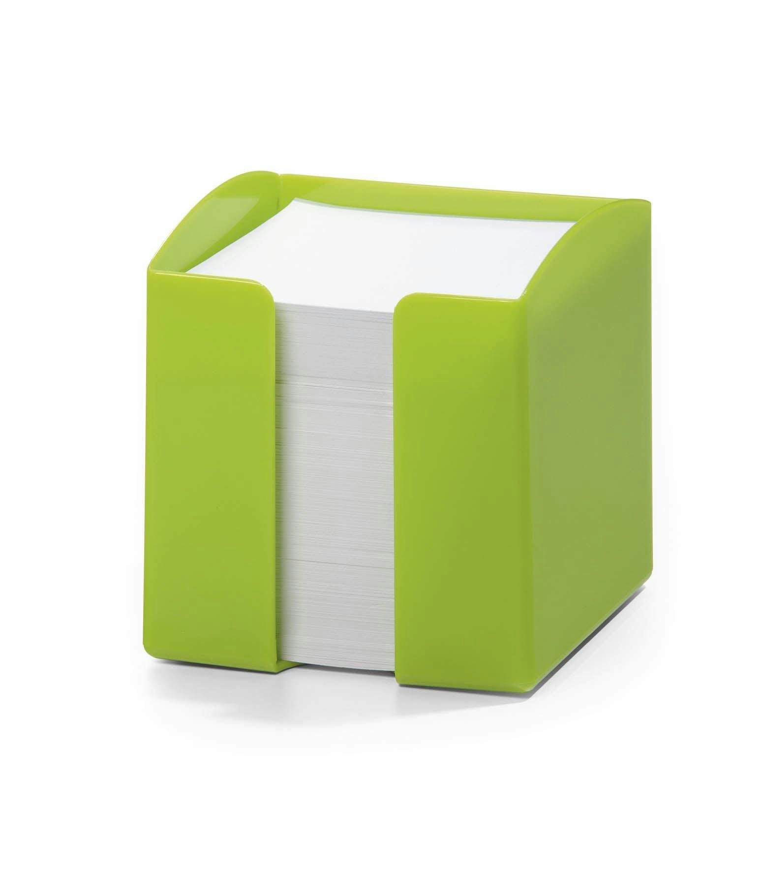 Durable Green Trend 800 Sheet Note Box Memo Pad Cube | 6 Pack |