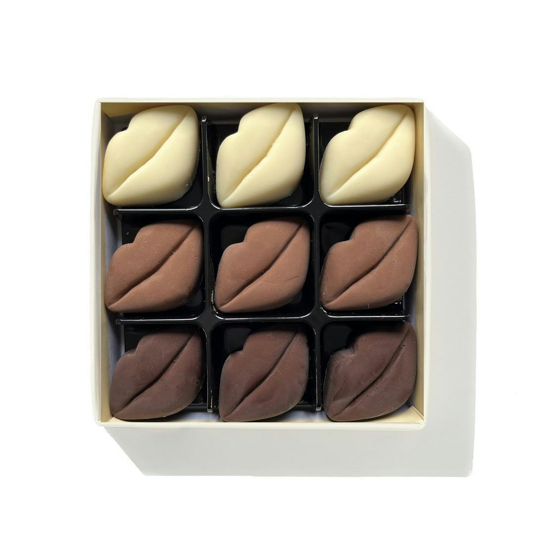 Choc On Choc Dark/White Assorted Chocolate Lips