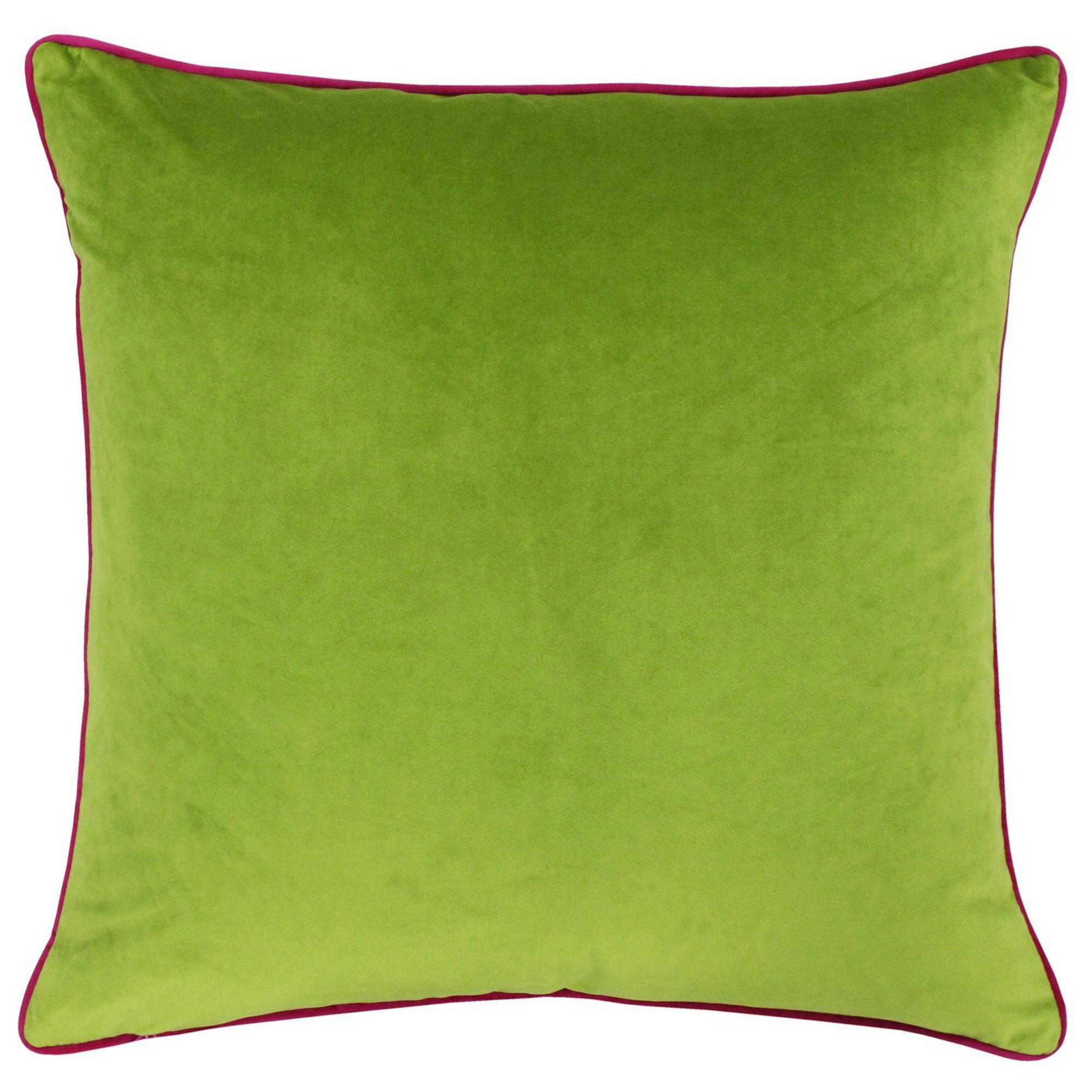 Riva Home Pink Meridian Cushion Cover - Lime/Hot - 55 X 55Cm - Lime/Hot - 100% Polyester
