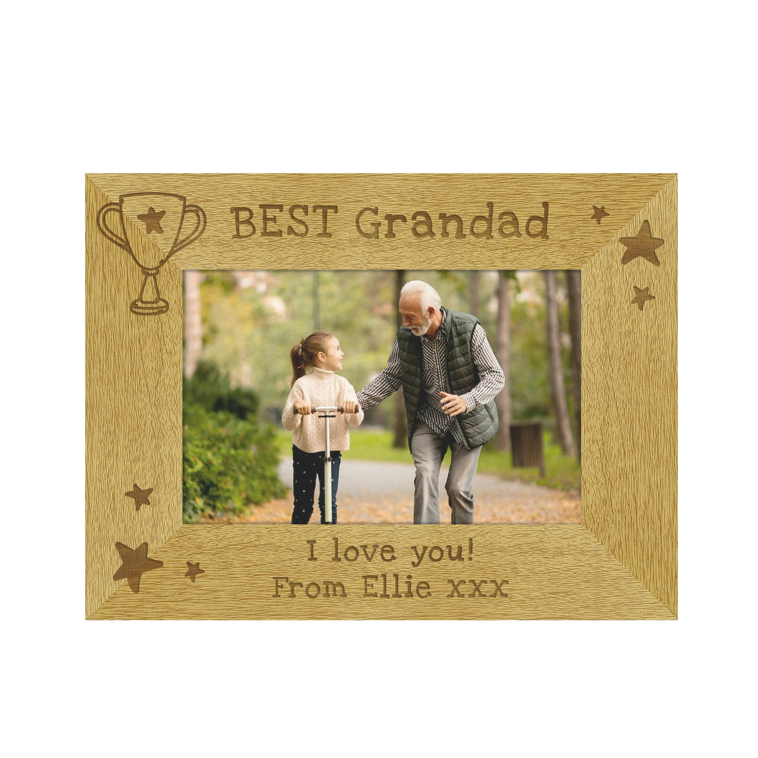 Rackhams Personalised Simply The Best 6X4 Landscape Wooden Photo Frame