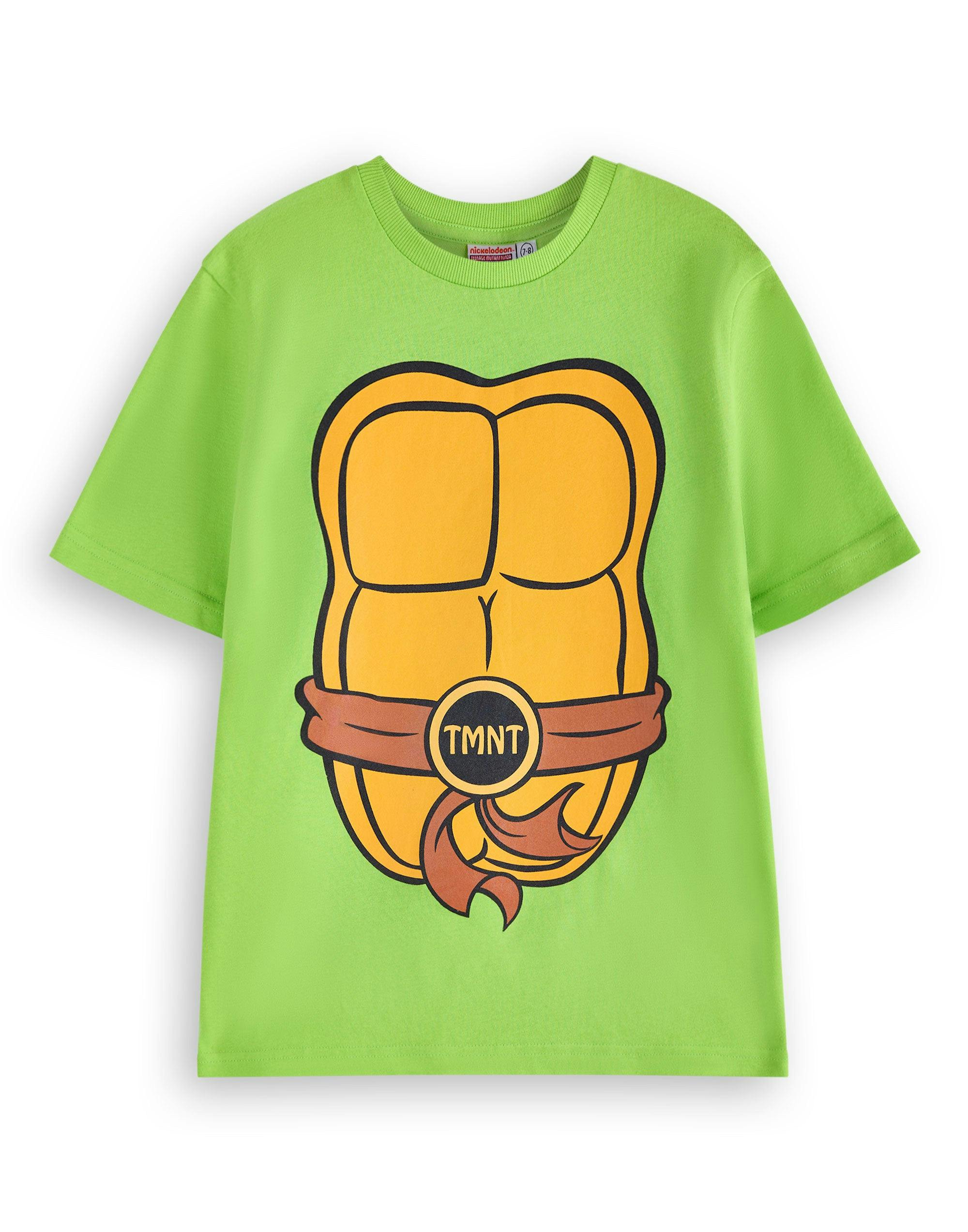 Vanilla Underground Men's Green Teenage Mutant Ninja Turtles Cosplay Short Sleeved T-Shirt - XXX-Large
