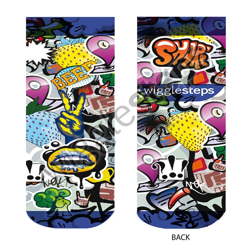 Jemsox Green Beep Novelty Sneaker Socks | Fun Urban Vibes & Low-Cut Style