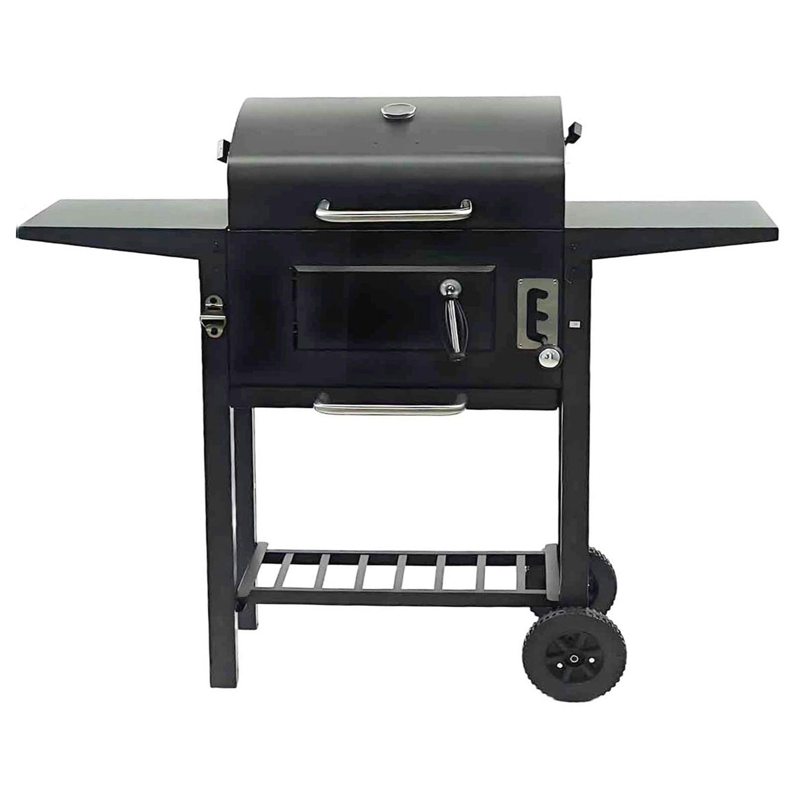 Gr8 Garden Large Portable Charcoal Bbq Grill With Warming Rack Outdoor Garden Steel Smoker Bbq Cooker